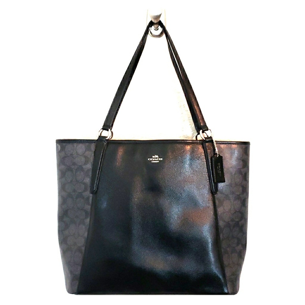 Coach coated canvas leather tote